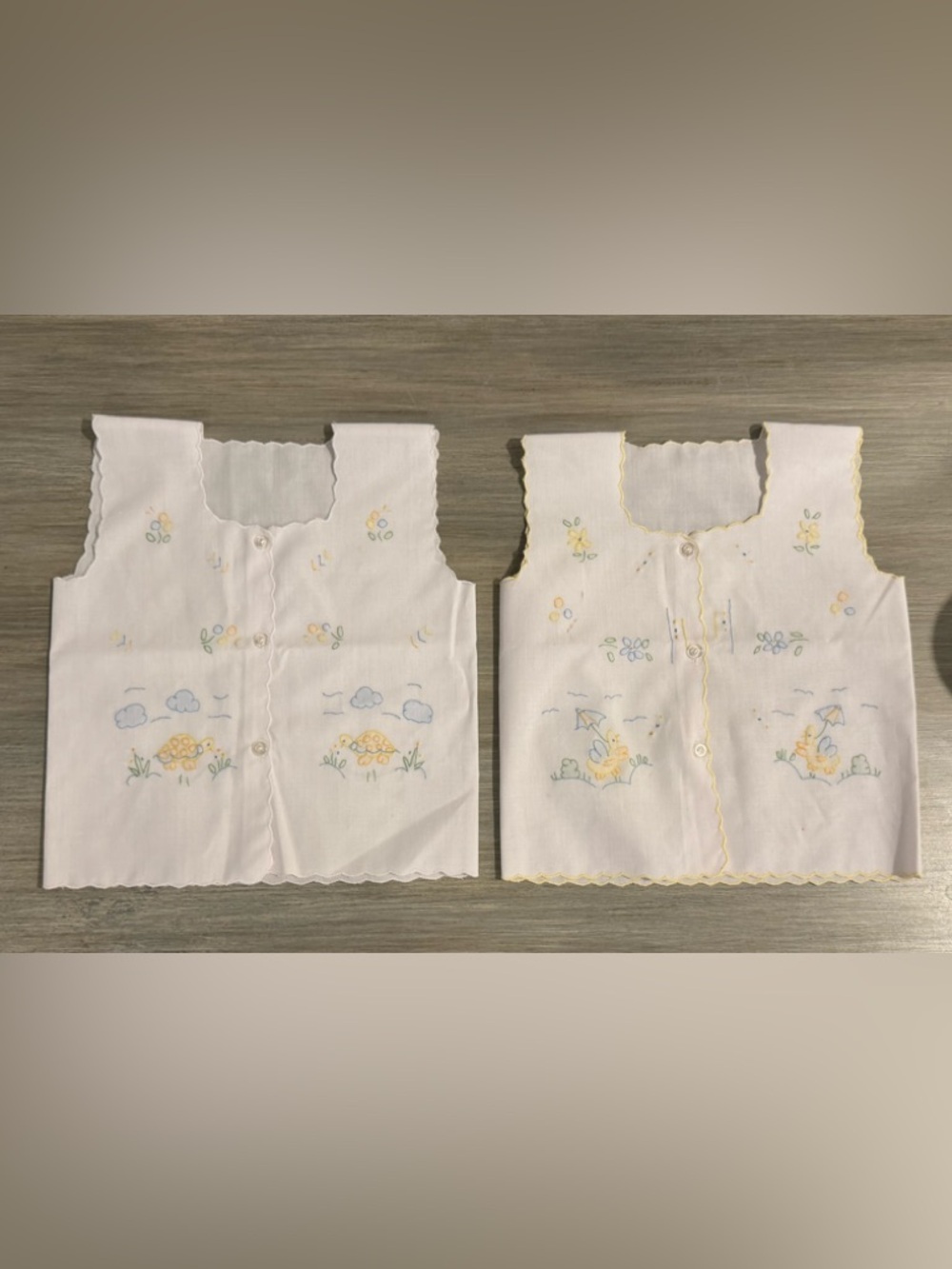 Two vintage baby tops - unisex